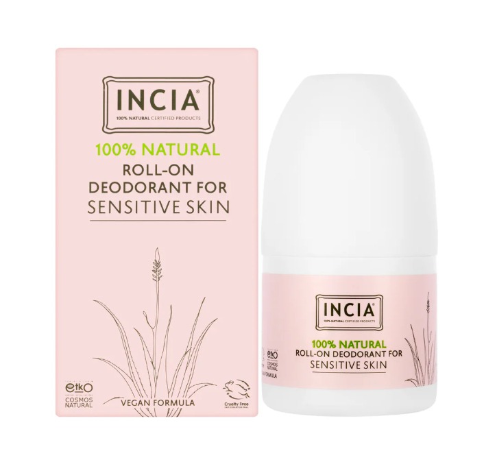 Incia Natural Deodorant Roll-On Sensitive Skin 50Ml